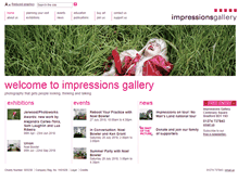 Tablet Screenshot of impressions-gallery.com